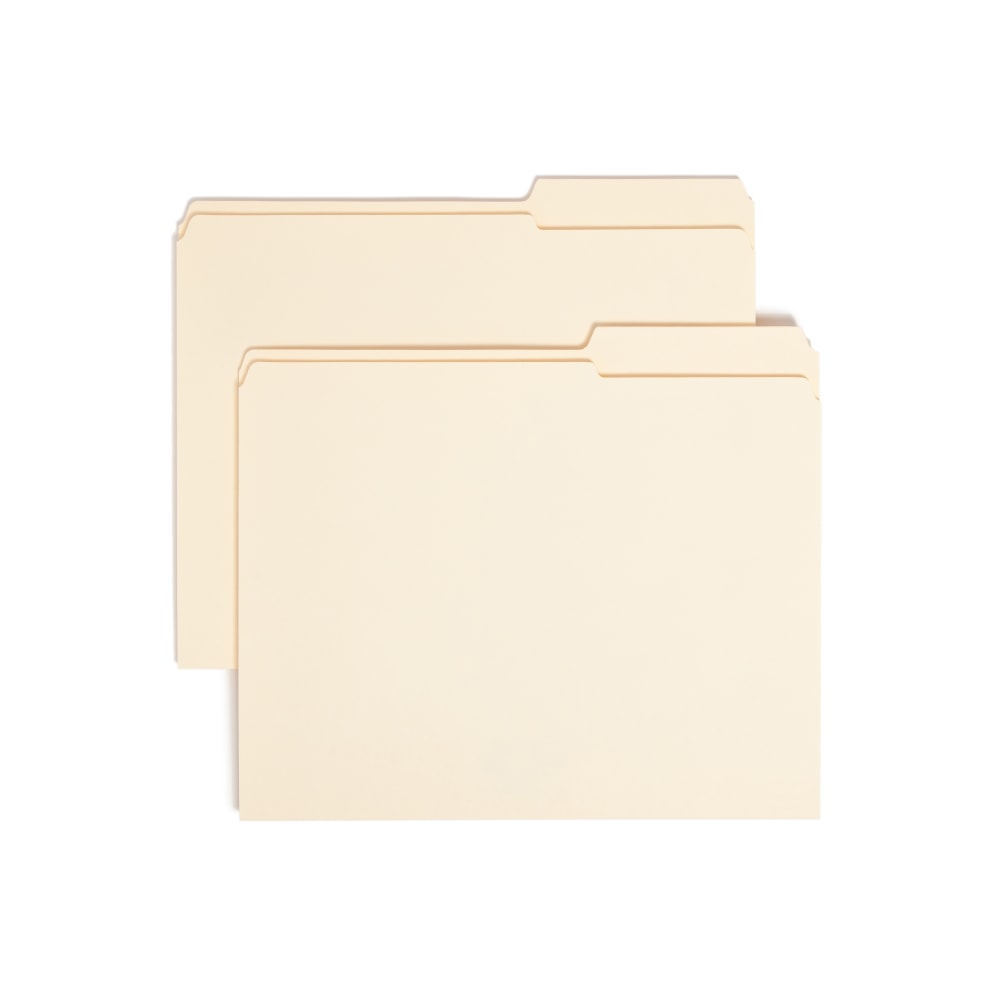 Smead® Reinforced Tab Guide-Height File Folders, Letter Size,