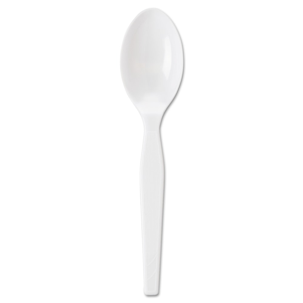 Dixie® Individually Wrapped Polystyrene Teaspoons, White, Pack Of
