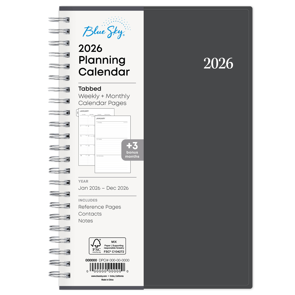 2026 Blue Sky Weekly/Monthly Planner, 5" x 8",
