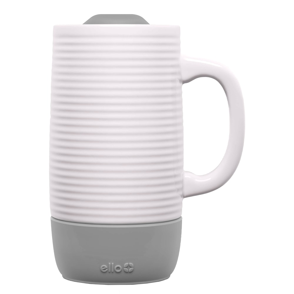 Ello Jane Ceramic Travel Mug, 18 Oz, Gray