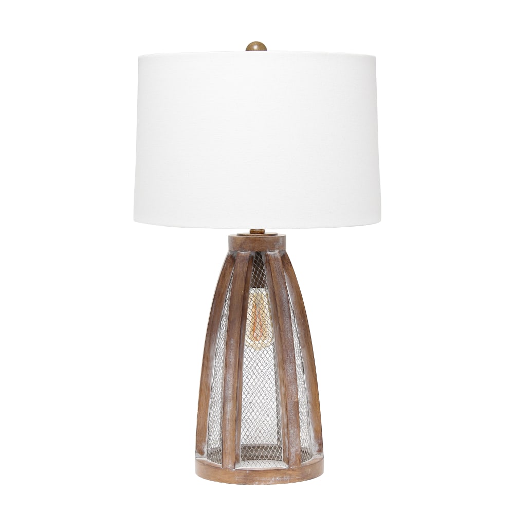 Lalia Home Wooded Arch Farmhouse Table Lamp, 29-1/2"H,