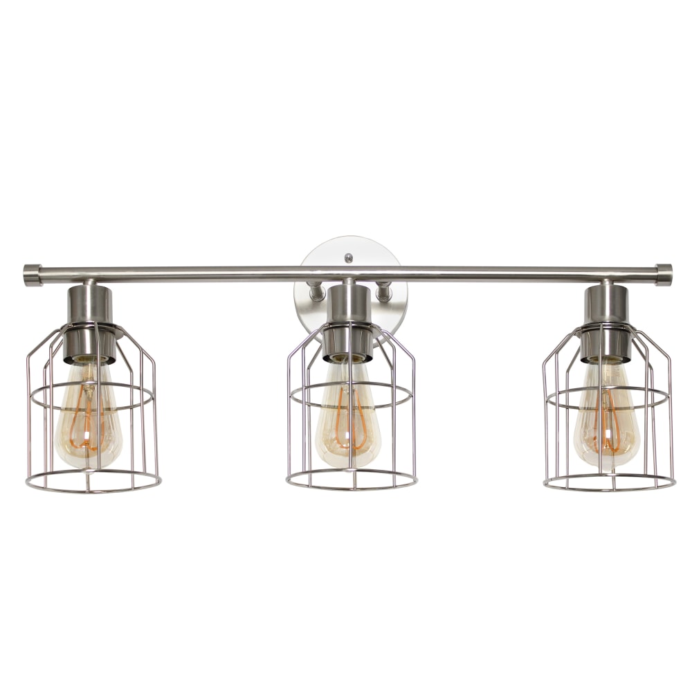 Lalia Home 3-Light Industrial Wired Vanity Light, 6-1/2"W,