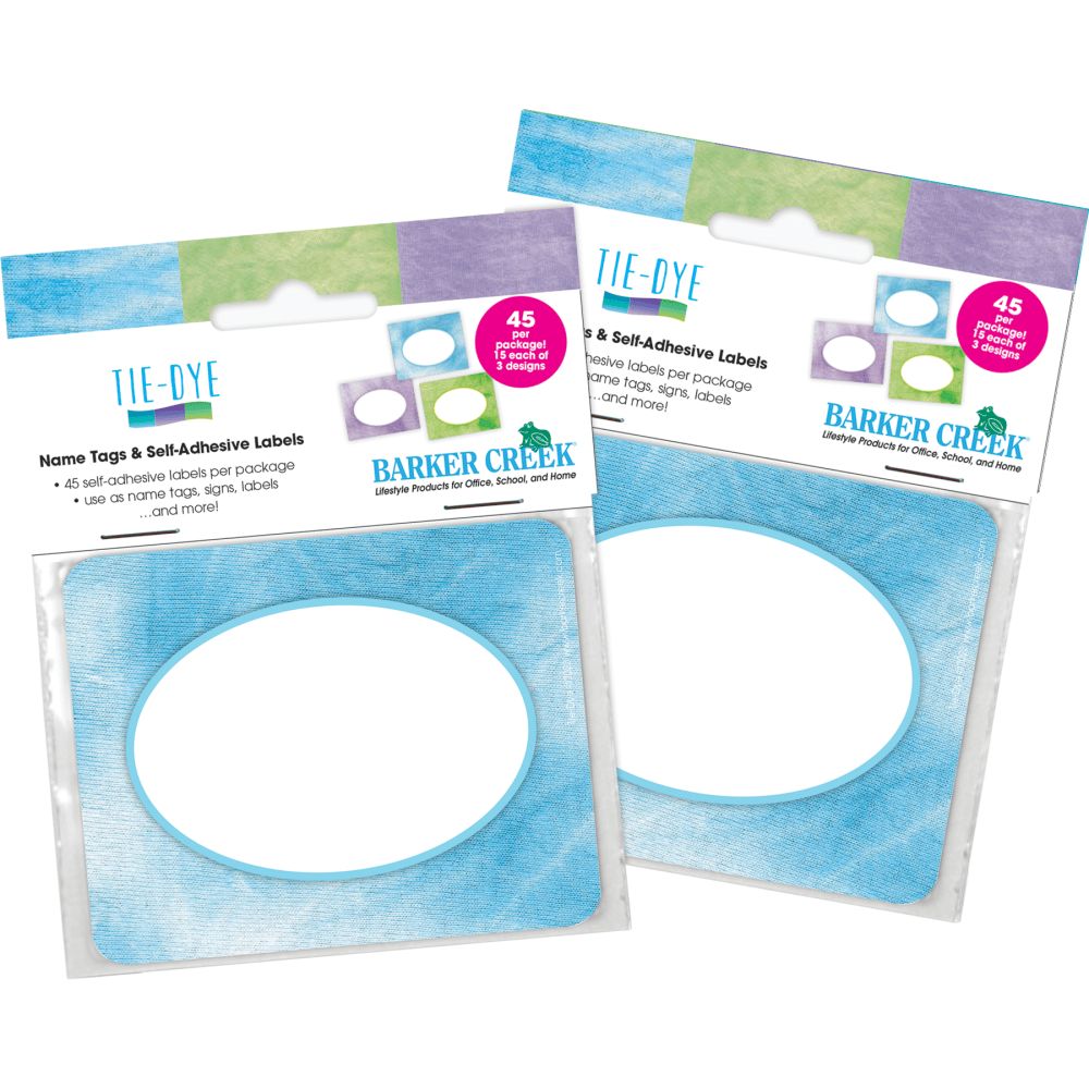 Barker Creek Self-Adhesive Name Tags, 2-3/4" x 3-1/2",
