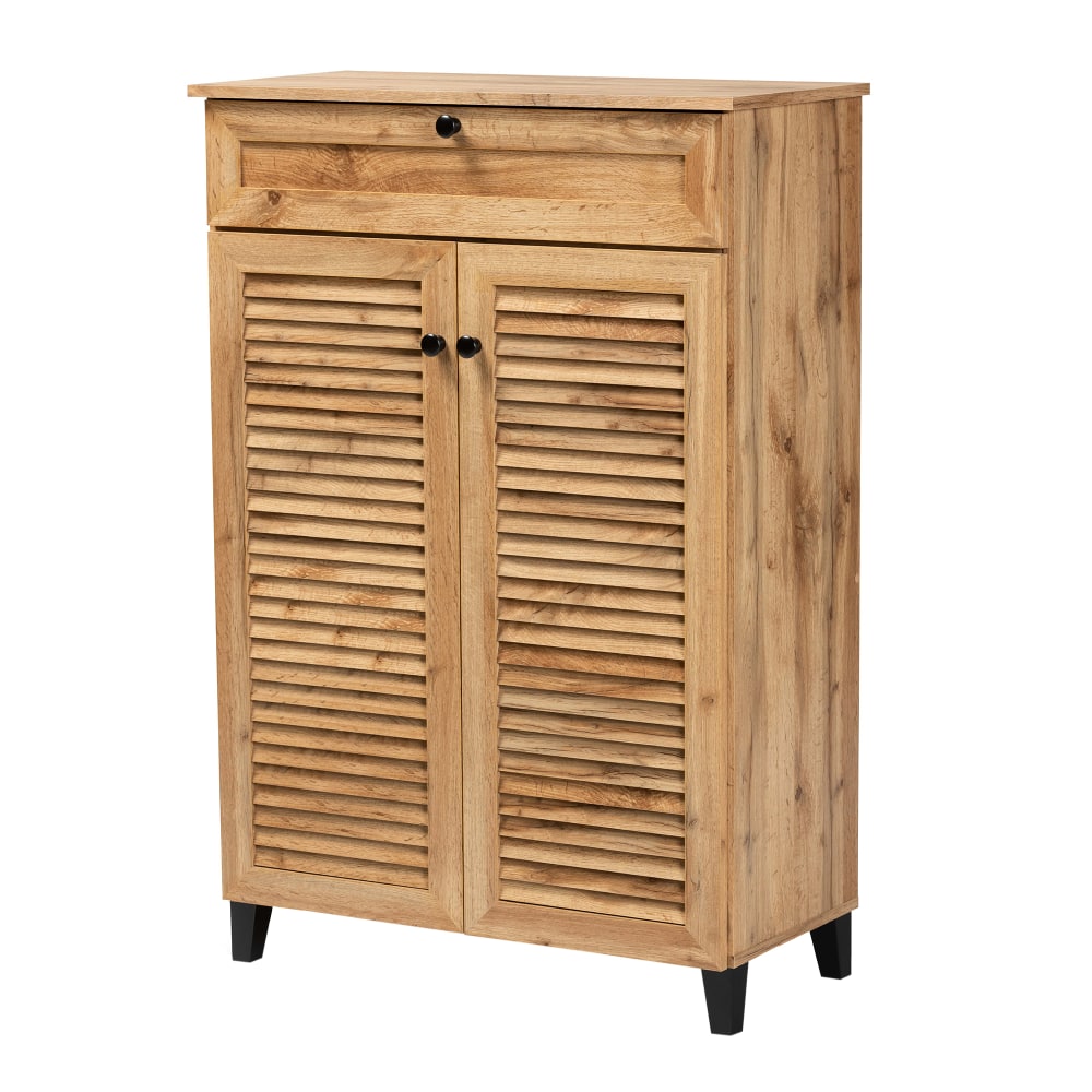 Baxton Studio Coolidge 31"W 5-Shelf Shoe Storage Cabinet,