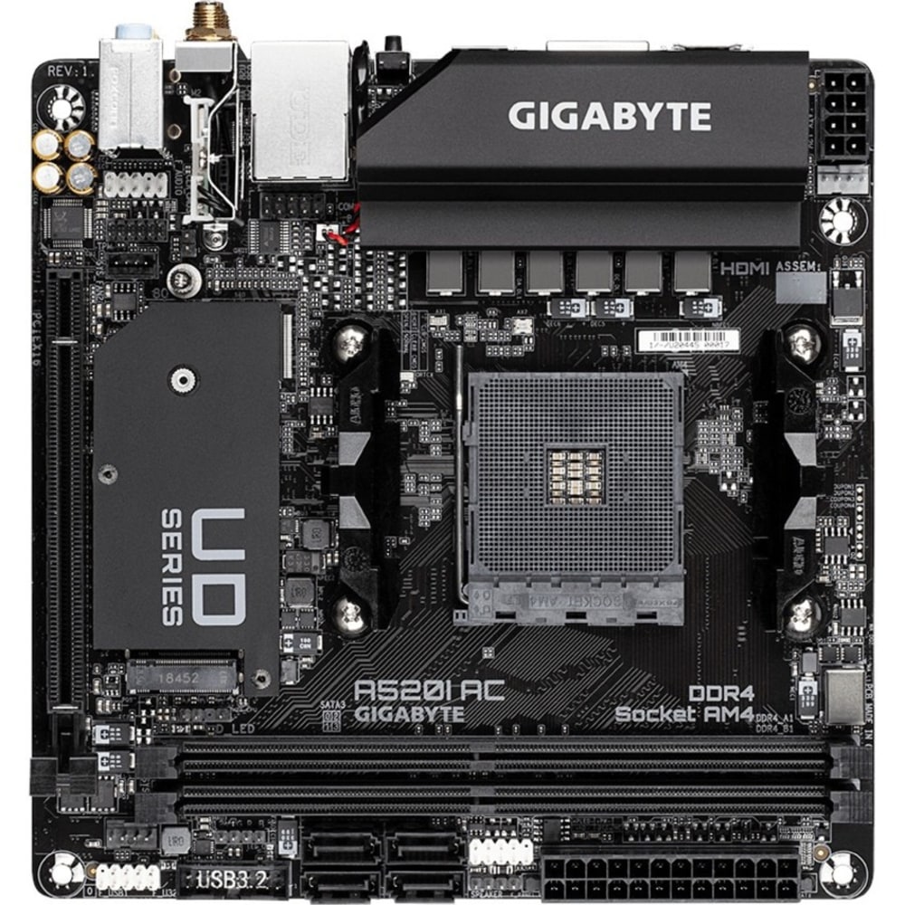 Gigabyte Ultra Durable A520I AC Desktop Motherboard -
