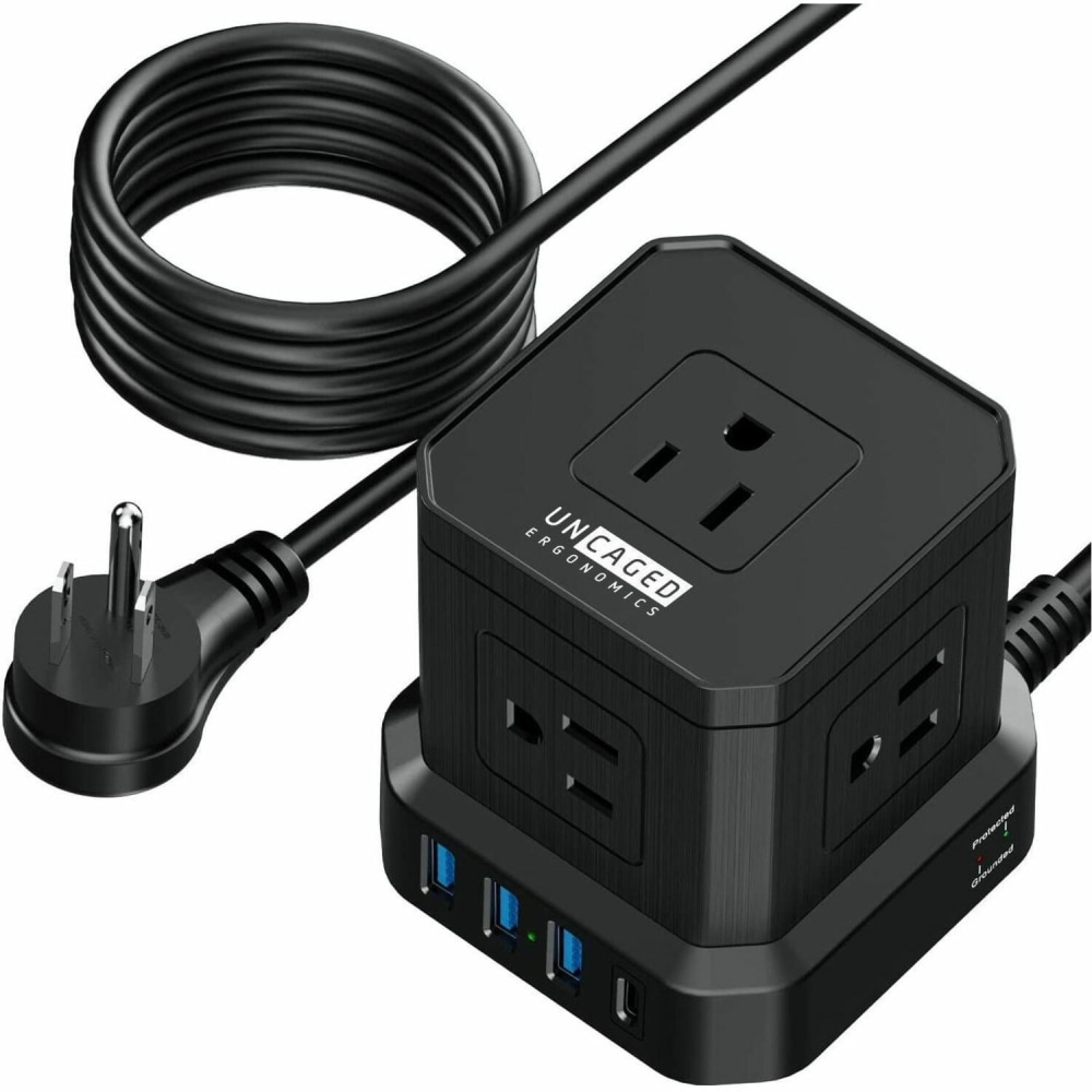 Cube Surge Protector Power Strip with usb ports,