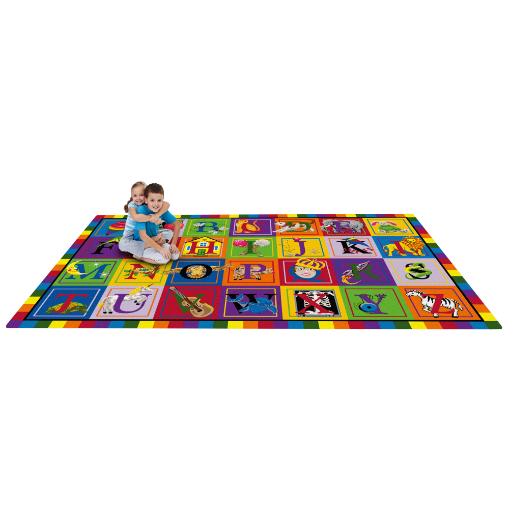 Flagship Carpets ABC Blocks Rug, 10&#x27; 9" x