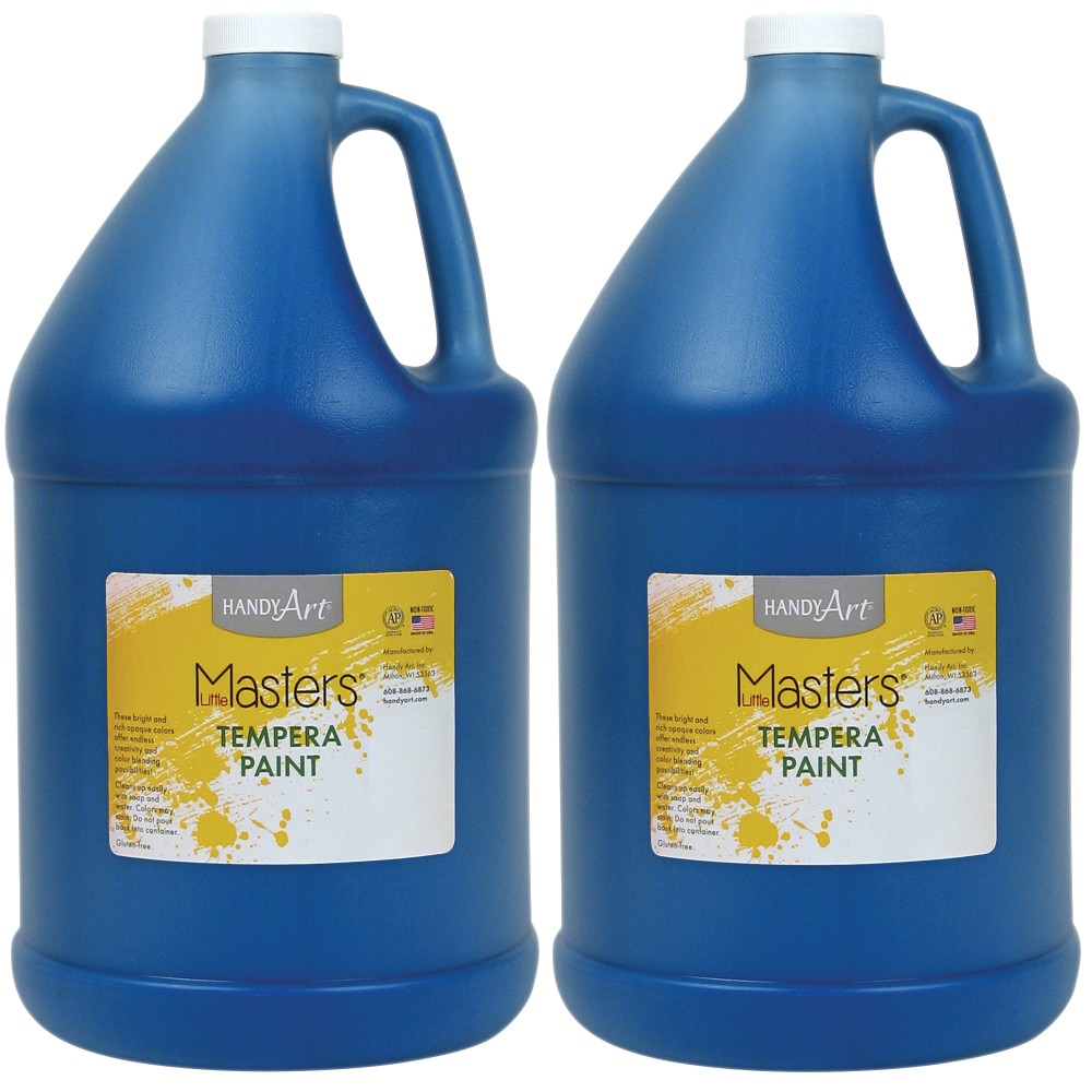Little Masters® Tempera Paint, 128 Oz, Blue, Pack