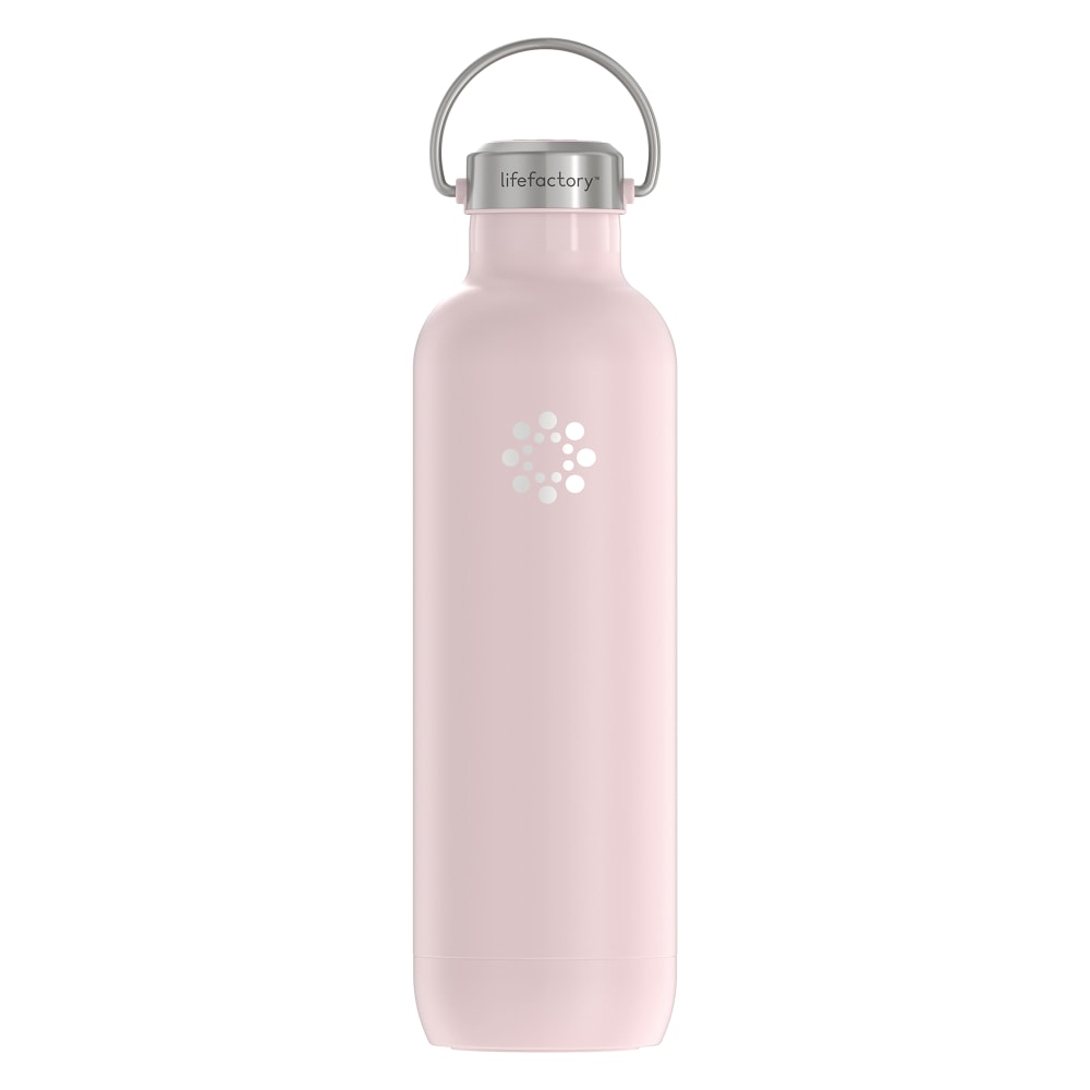 LifeFactory Stainless Steel Vacuum-Insulated Sport Bottle, 32 Oz,