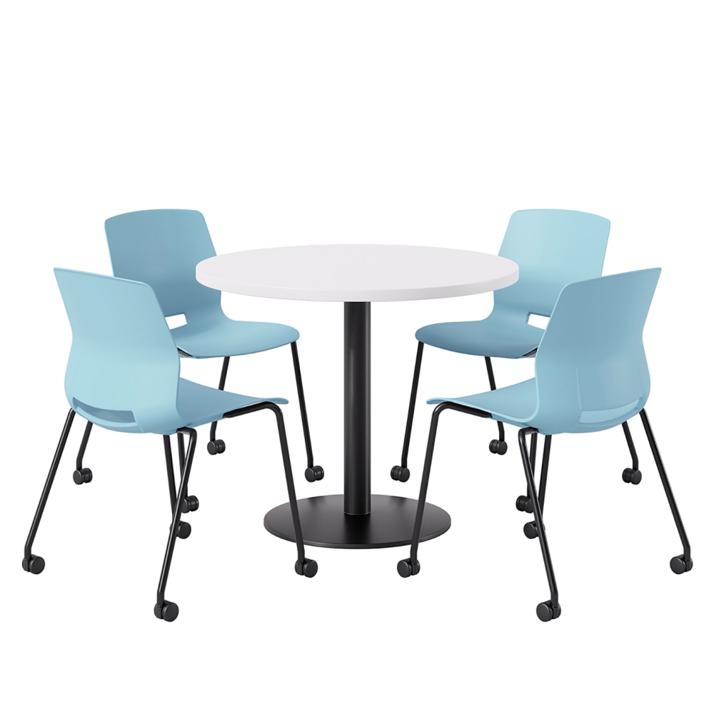 KFI Studios Proof Cafe Round Pedestal Table, Includes
