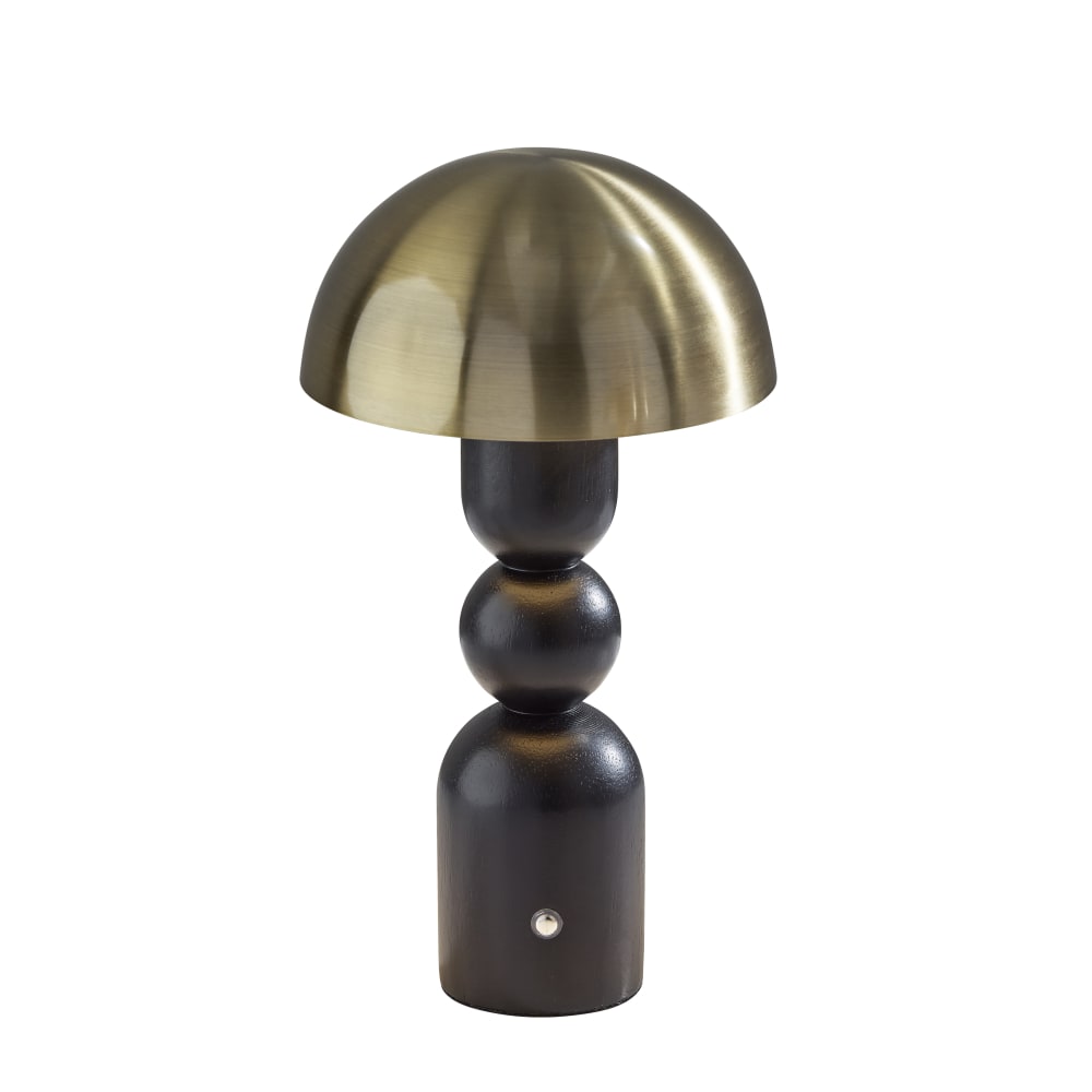 Adesso Connie LED Cordless Table Lamp, Black with