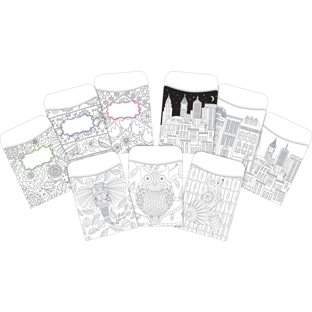 Barker Creek Peel & Stick Library Pockets, 3-1/2"
