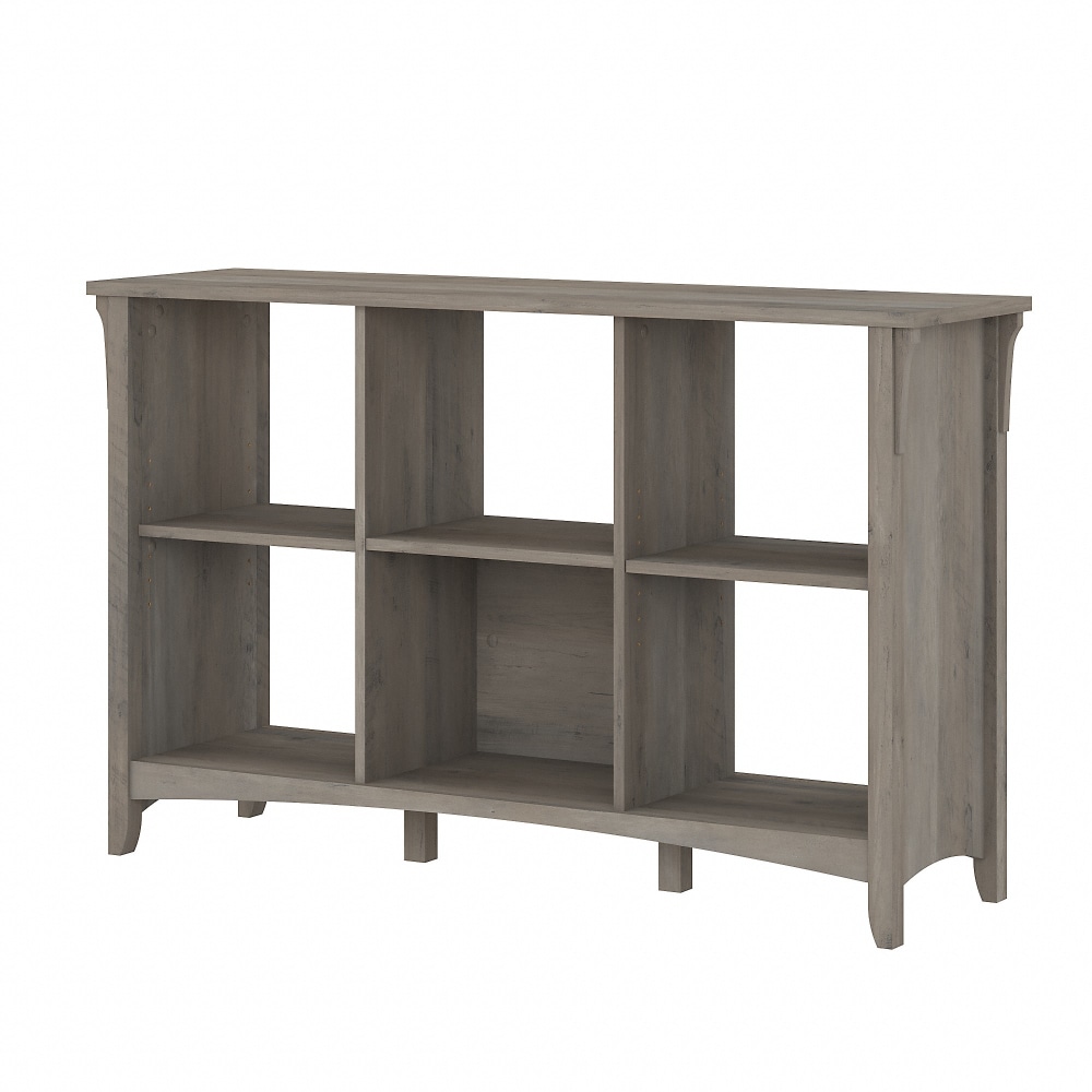 Bush Furniture Salinas 30"H 6-Cube Storage, Driftwood Gray,