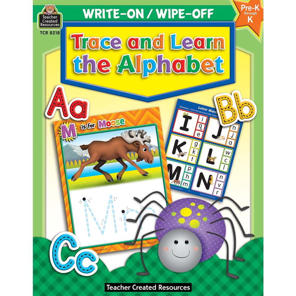 Teacher Created Resources Write-On/Wipe-Off Book, Trace And Learn
