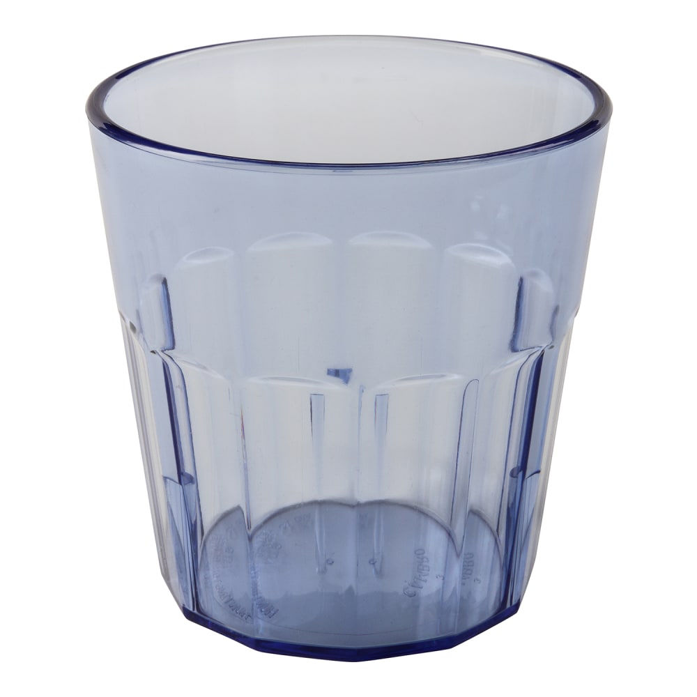 Cambro Newport Styrene Tumblers, 9 Oz, Slate Blue,