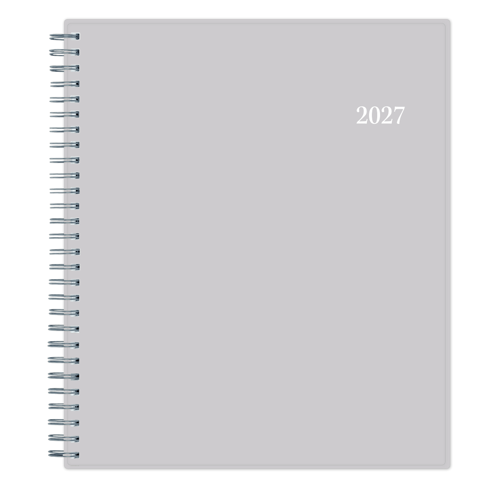 2027 Passages Solid Gray Monthly Planner 8x10