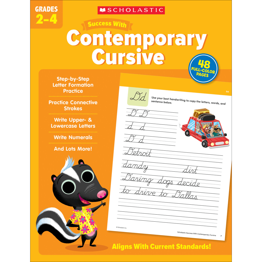 Scholastic Success With Contemporary Cursive, Grades 2 –4