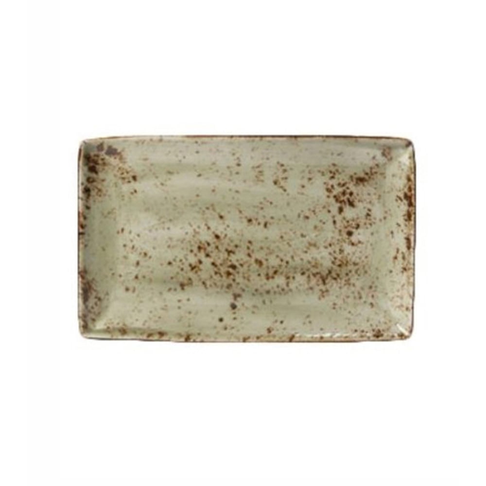 Steelite China Platter, 10-5/8" x 6-1/2", Craft Green