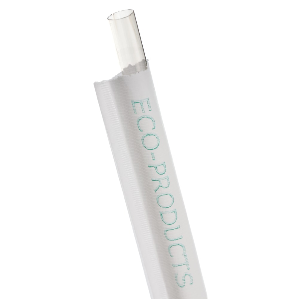 Eco-Products Compostable Straws, Wrapped, 9-1/2", 100%
