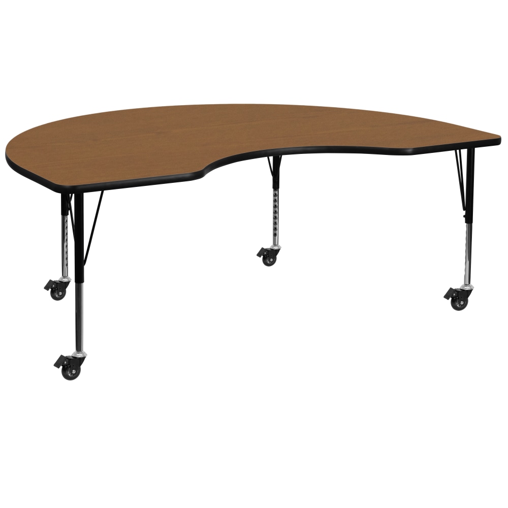 Flash Furniture Mobile Height Adjustable Thermal Laminate Kidney