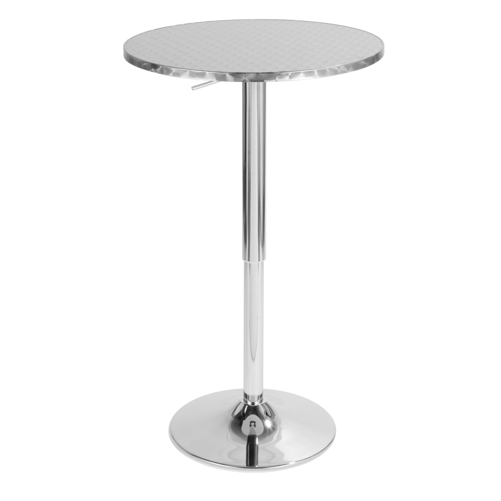 LumiSource Bistro Round Metal Bar Table, 41"H x