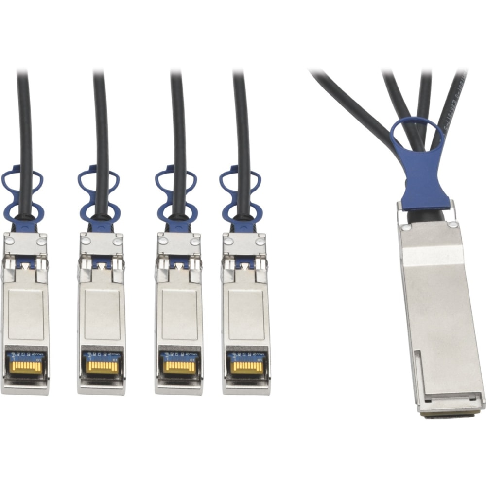 Tripp Lite 40GbE QSFP+ to 10GbE SFP+ Passive