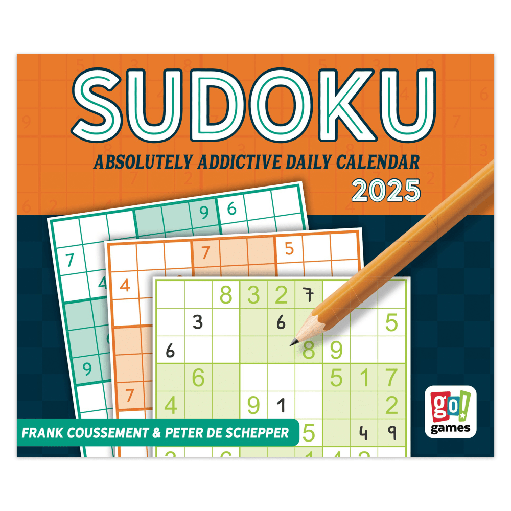 2025 Cal Ink Sudoku Daily Desktop Box Calendar,