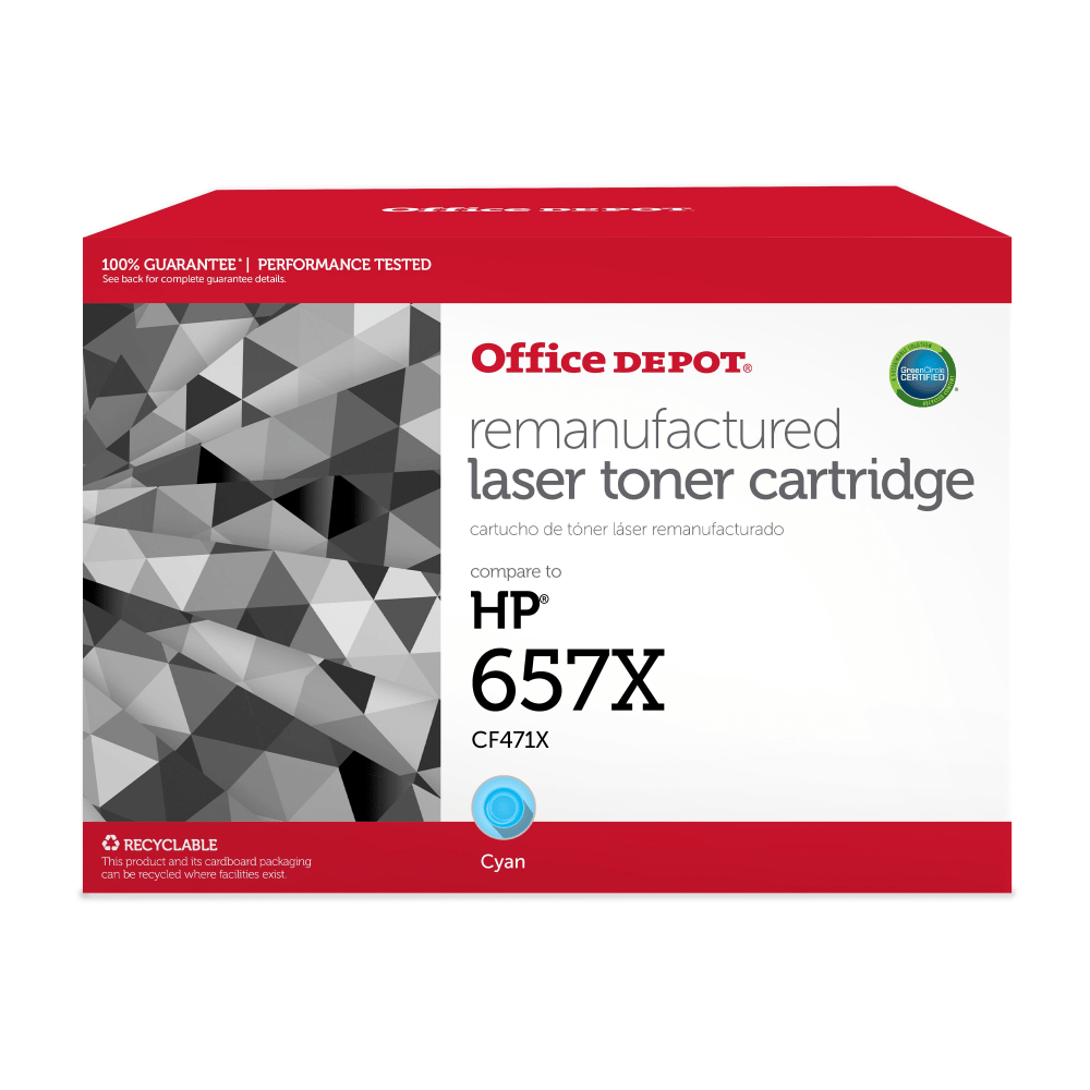 Office Depot® Remanufactured Cyan High Yield Toner Cartridge