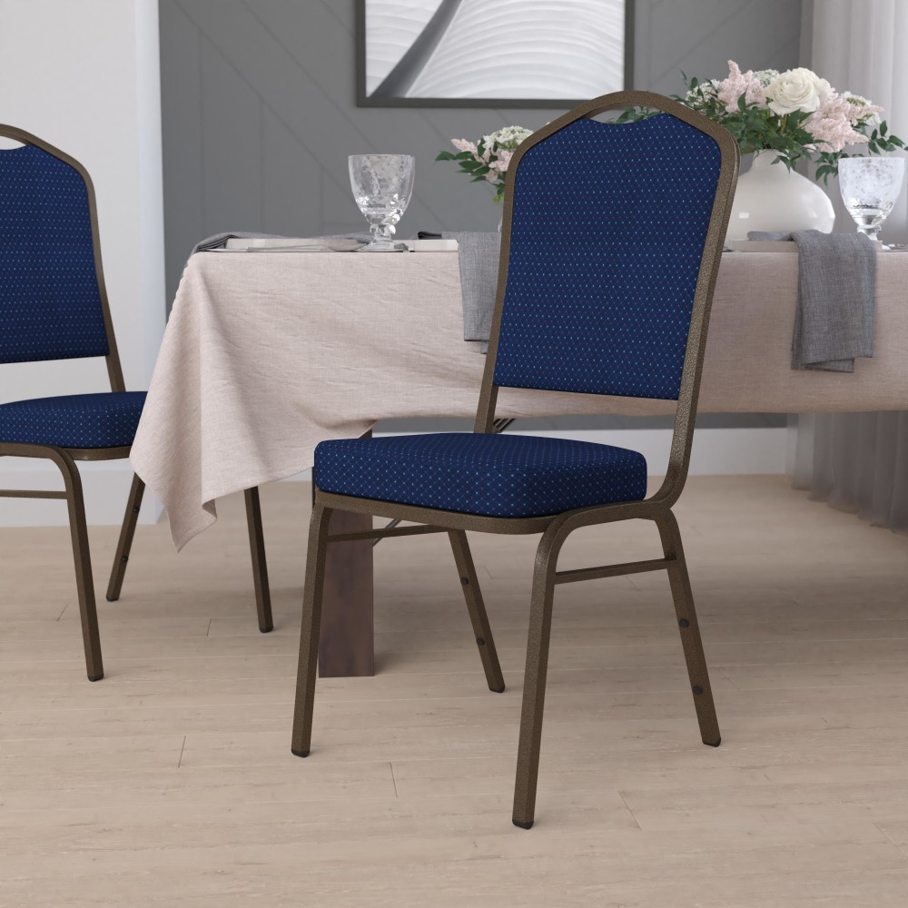 Flash Furniture HERCULES Fabric Crown-Back Stacking Banquet