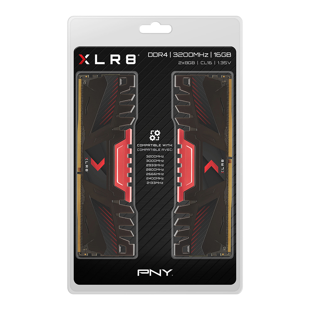 PNY 16GB XLR8 Gaming DDR4 3200MHz Desktop Memory,