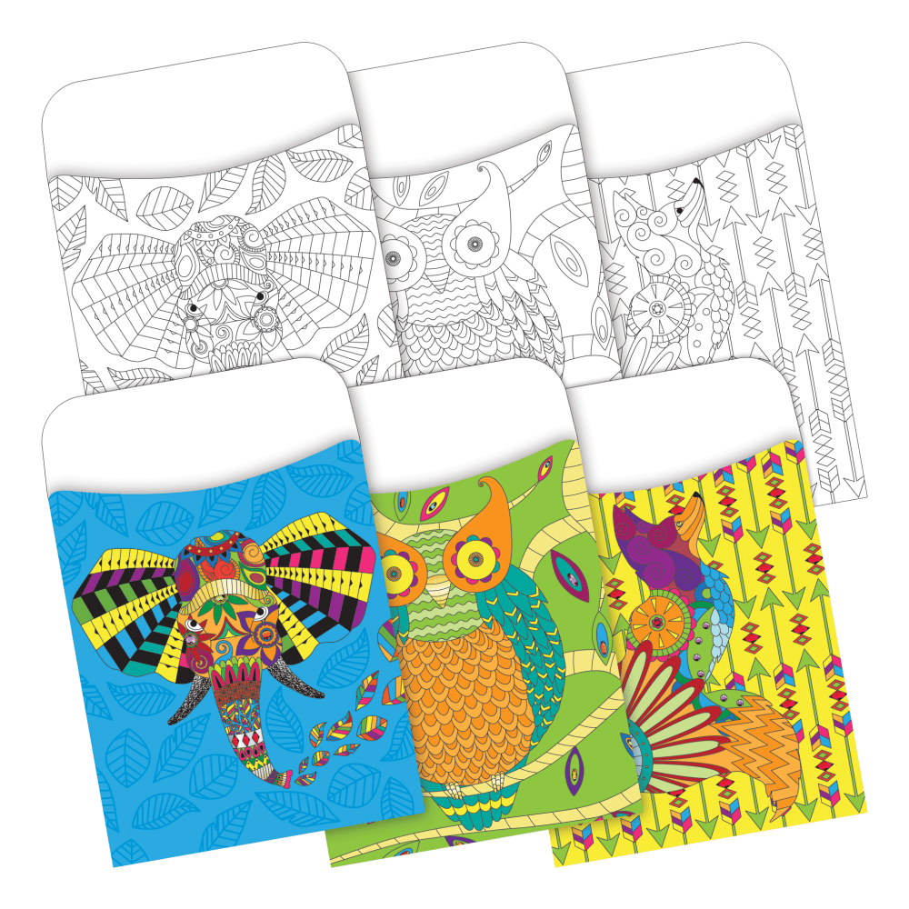 Barker Creek Peel & Stick 2-Design Pockets, 3-1/2"