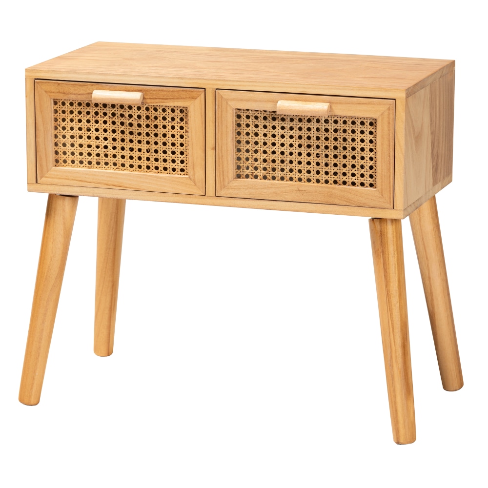 Baxton Studio Falan 2-Drawer Console Table, 21-3/4”H x
