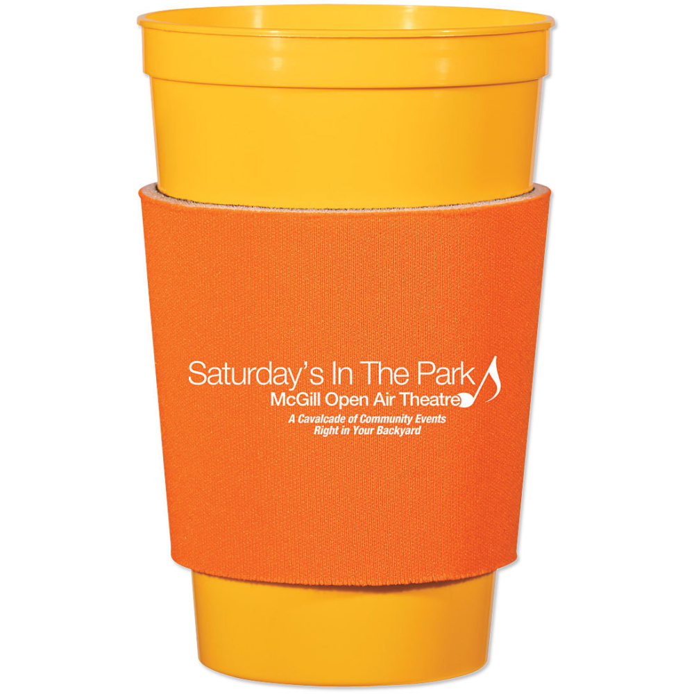 Custom Comfort Grip Cup Sleeve, 3-1/2" x 4-1/4"