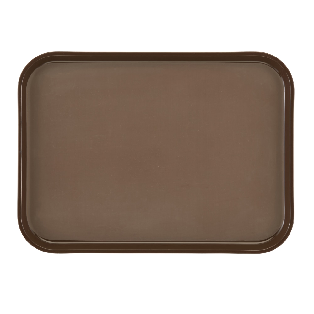 Cambro Rectangular Camtread Trays, 12" x 16", Brown,