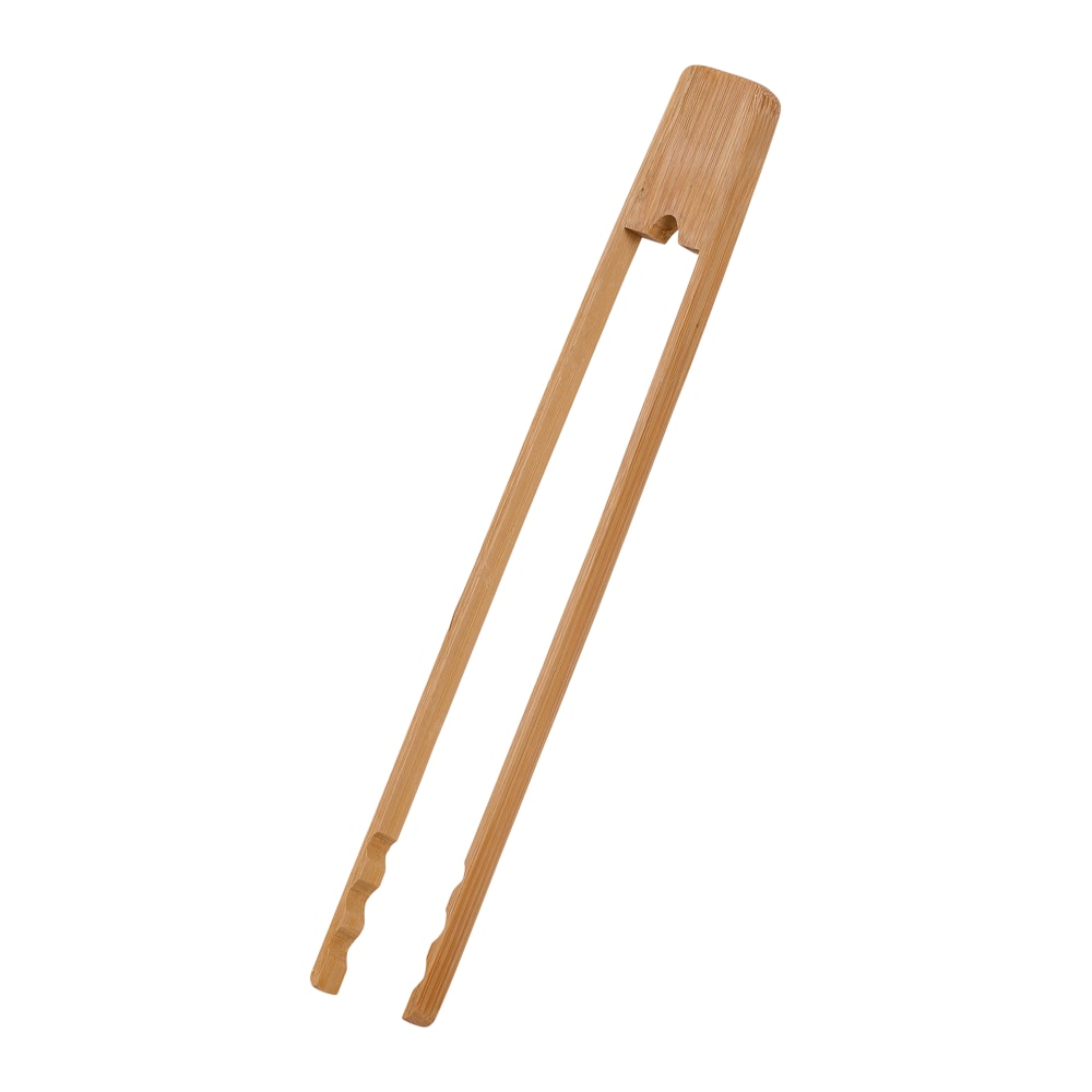 Joyce Chen Burnished Bamboo Tongs With Serrated Teeth,