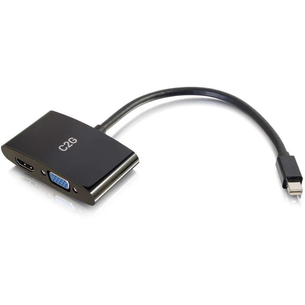 C2G Mini DisplayPort To HDMI or VGA Adapter