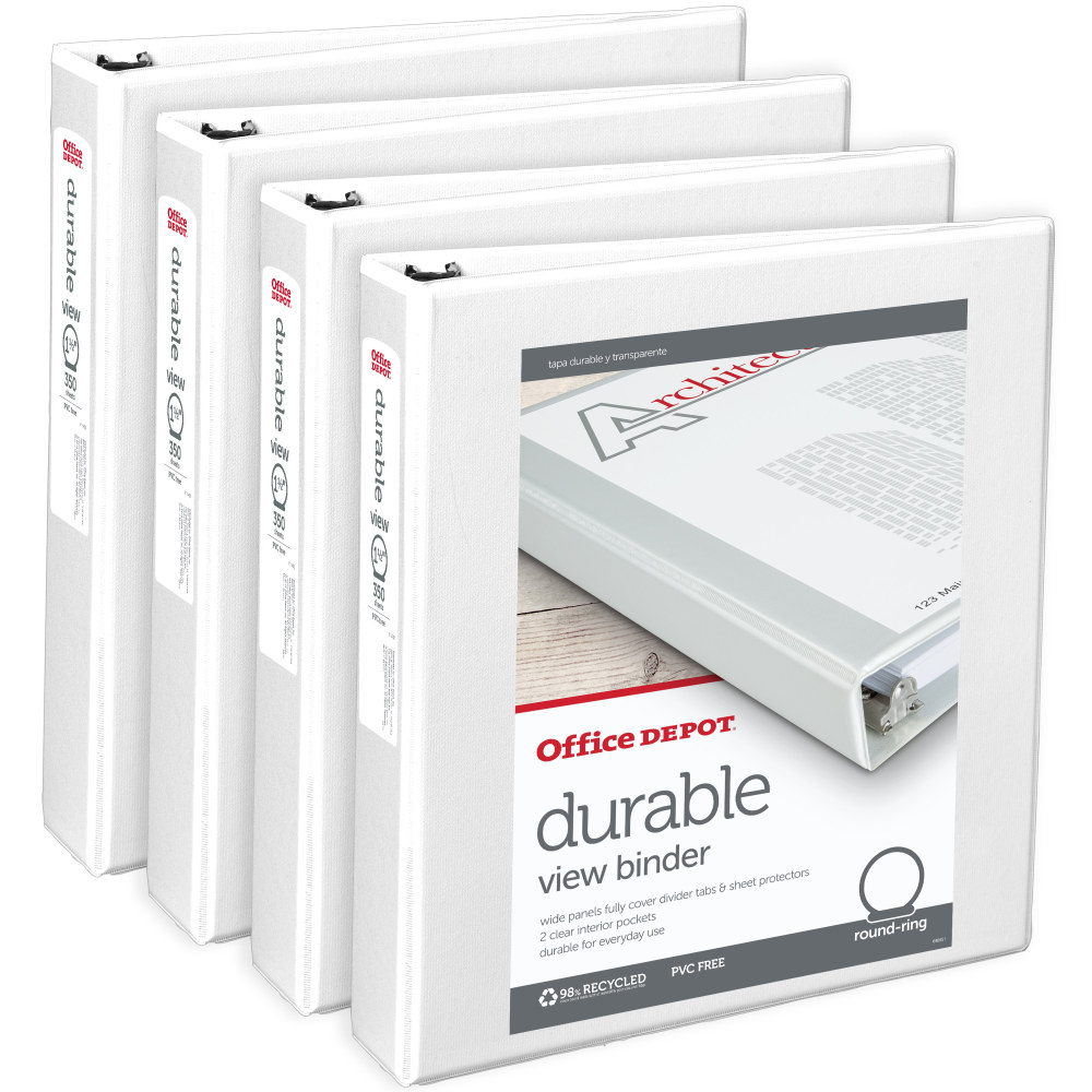 Office Depot® Brand Durable View 3-Ring Binder, 1