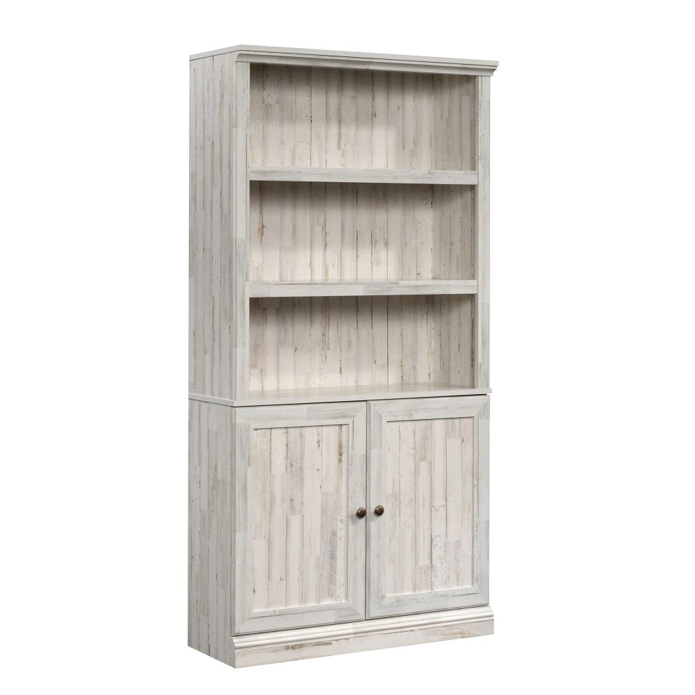 Sauder® Select 70"H 5-Shelf Bookcase With Doors, White