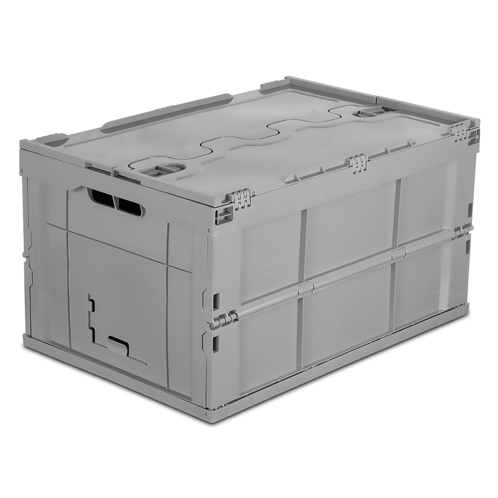 Mount It! Collapsible Plastic Storage Crate, 23.25" x