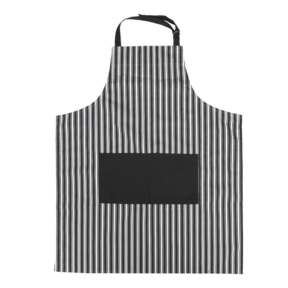 Better Houseware Adjustable Striped Apron, Black