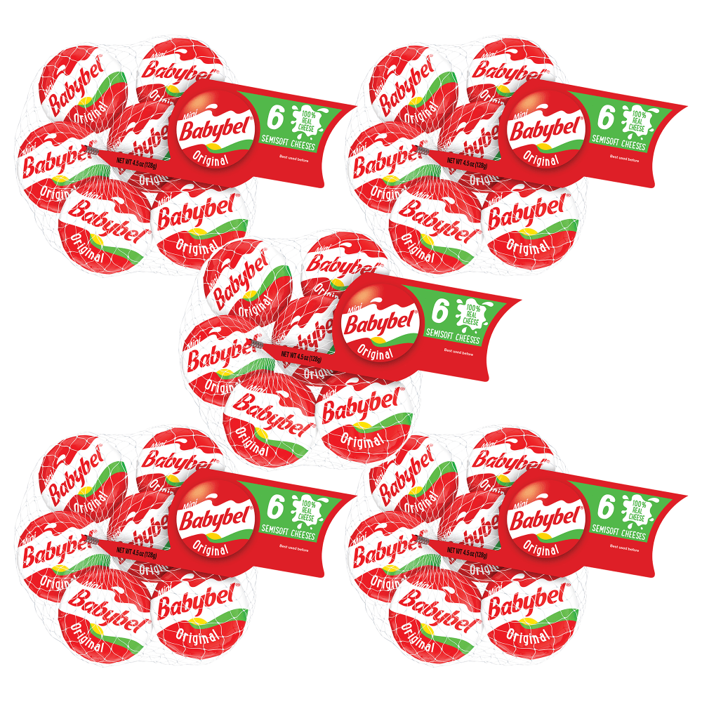 Babybel Mini Original Cheese Wheels, 1 Oz, 6