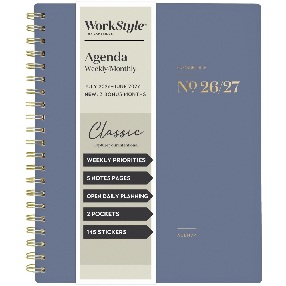 Mead Cambridge® WorkStyle® Classic Academic 2026-2027 Weekly