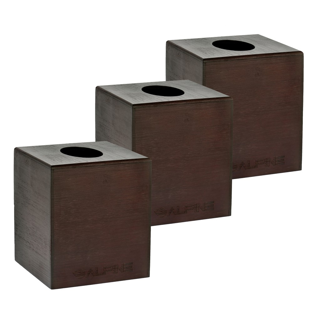 Alpine Wooden Tissue Box Covers, 6-1/4" x 5-1/2"