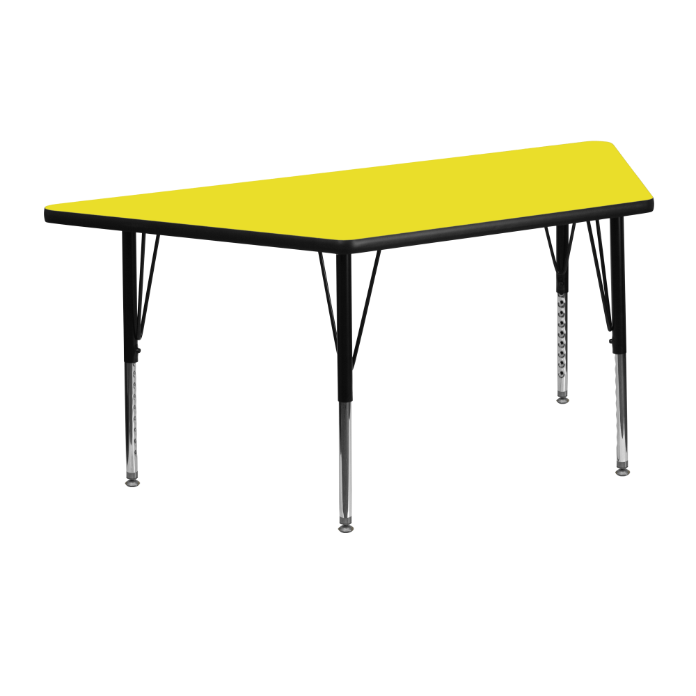 Flash Furniture 47"W Trapezoid HP Laminate Activity Table