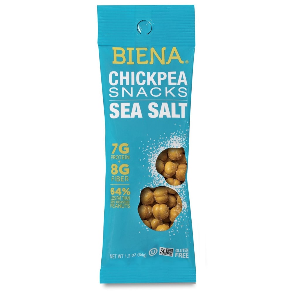 Biena Sea Salt Chickpea Snacks, 1.2 Oz Bags,