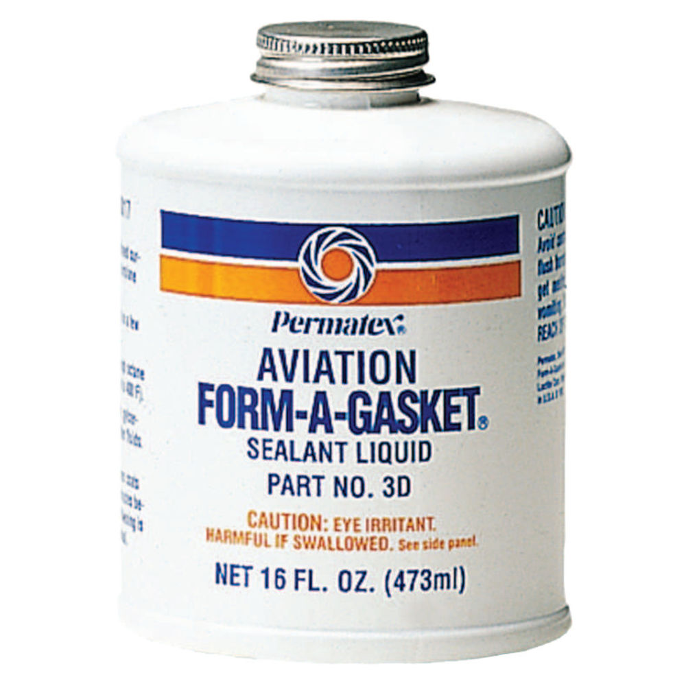 Form-A-Gasket Sealants, No 3, 16 oz Bottle, Dark