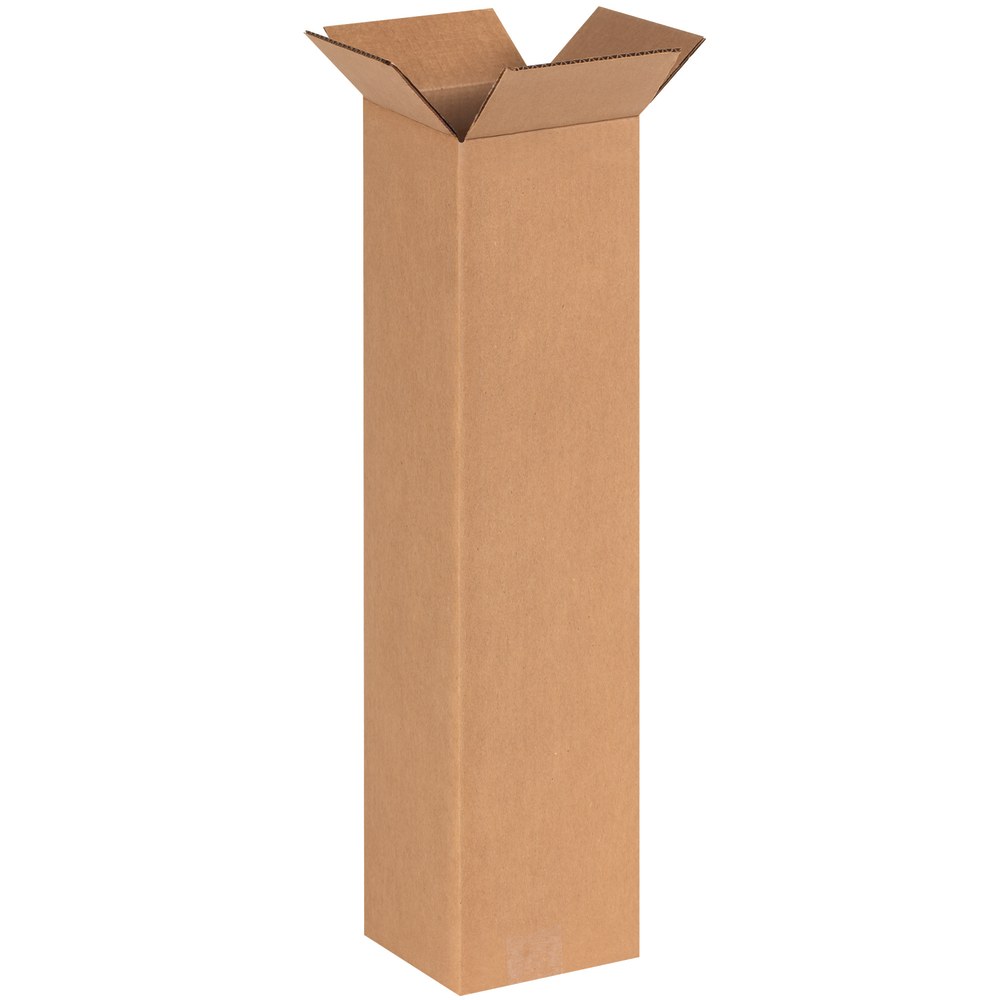 Partners Brand Tall Corrugated Boxes, 6" x 6"
