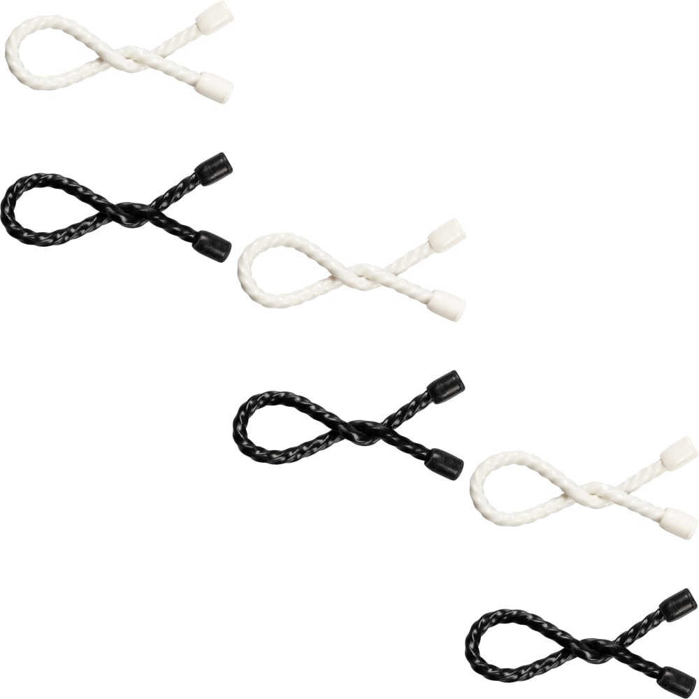 Ativa™ Cable Flex Ties, 6", Black/White, Set Of