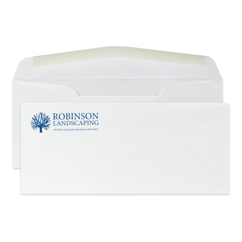 Gummed Seal, Stationery Envelopes, 4-1/8" x 9-1/2",