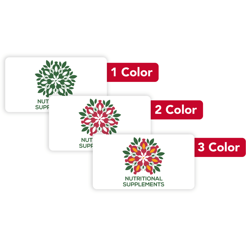 Custom 1, 2 Or 3 Color Printed Labels/Stickers,